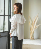 ビッグカラーストライプシャツ