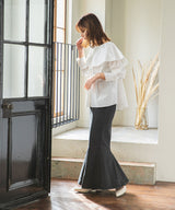 ビッグカラーストライプシャツ