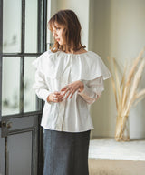 ビッグカラーストライプシャツ