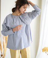 ビッグカラーストライプシャツ