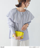 ビッグカラーストライプシャツ