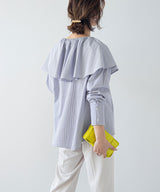 ビッグカラーストライプシャツ