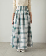ハイウエストチェックスカート