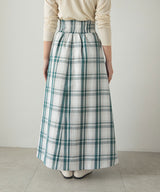 ハイウエストチェックスカート