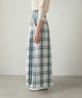 ハイウエストチェックスカート