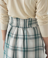 ハイウエストチェックスカート