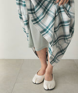 ハイウエストチェックスカート