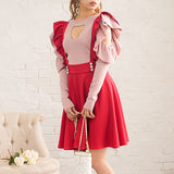 フリルフレアスカート