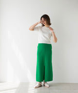 バイカラーハーフスリーブトップス【ニット】