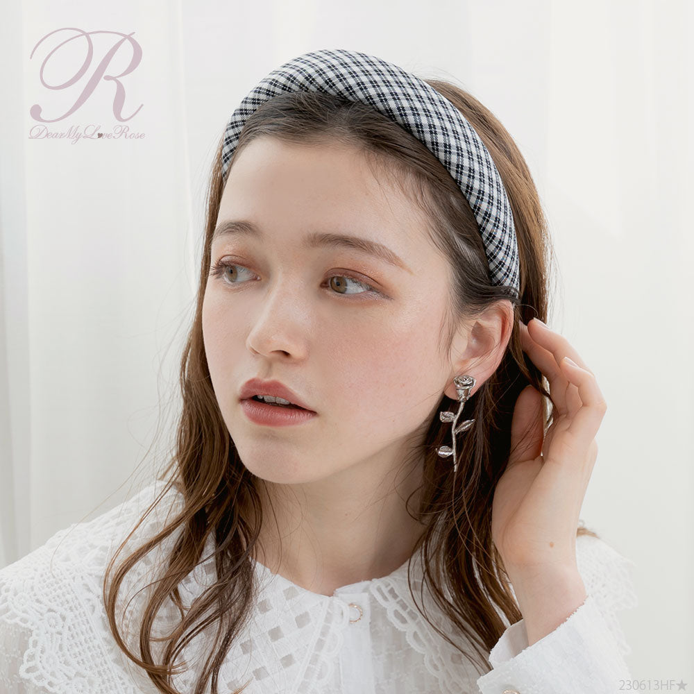 miumiu チェック柄カチューシャ miu MIUMIU ミュウミュウ カチューシャ 5IH025 2F9H レディース