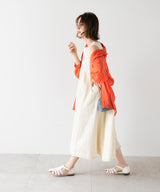 ノースリーブデニムワンピース