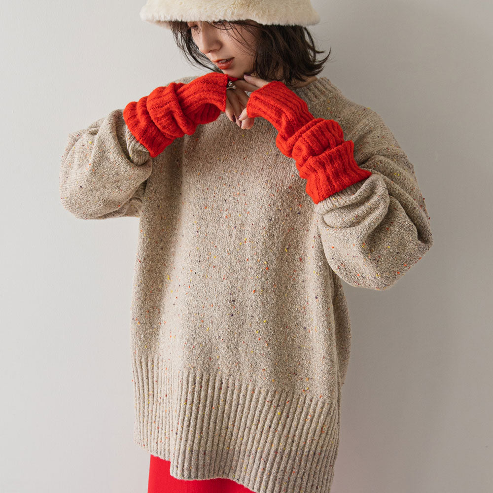 カラーネップニットプルオーバー – レディースファッション通販の夢