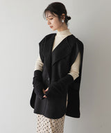 ダブルフェイスアシメジレ