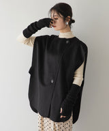 ダブルフェイスアシメジレ