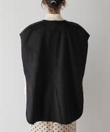 ダブルフェイスアシメジレ