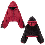 ショートリバーシブルリボンブルゾン