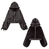 ショートリバーシブルリボンブルゾン