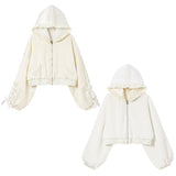 ショートリバーシブルリボンブルゾン