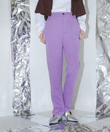 キルティングテーパードセンタープレスパンツ