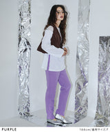 キルティングテーパードセンタープレスパンツ