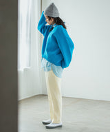 キルティングテーパードセンタープレスパンツ