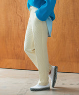 キルティングテーパードセンタープレスパンツ