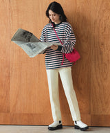 キルティングテーパードセンタープレスパンツ