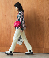 キルティングテーパードセンタープレスパンツ