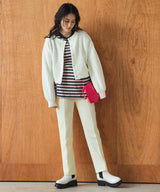 キルティングテーパードセンタープレスパンツ