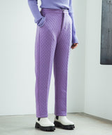 キルティングテーパードセンタープレスパンツ