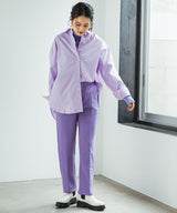 キルティングテーパードセンタープレスパンツ