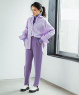 キルティングテーパードセンタープレスパンツ