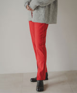 フロントスリットパンツ