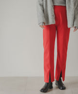 フロントスリットパンツ