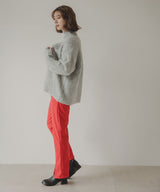 フロントスリットパンツ