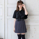 アソートチェック柄台形スカート