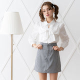 アソートチェック柄台形スカート