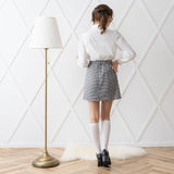 アソートチェック柄台形スカート