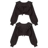 【新春セール】前後2WAYダブルリボンカーディガン【ニット】