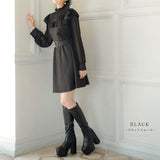 厚底ストレッチフィットロングブーツ【大きいサイズ有】