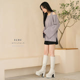 厚底ストレッチフィットロングブーツ【大きいサイズ有】