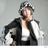 フェイクファーバケットハット