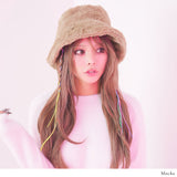 フェイクファーバケットハット