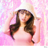 フェイクファーバケットハット