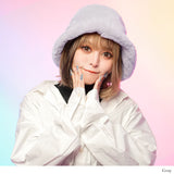 フェイクファーバケットハット