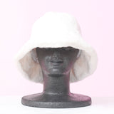 フェイクファーバケットハット