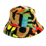 フェイクファーバケットハット