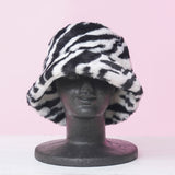 フェイクファーバケットハット