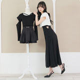 ドロップショルダーBOXショートトップス