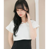 ドロップショルダーBOXショートトップス